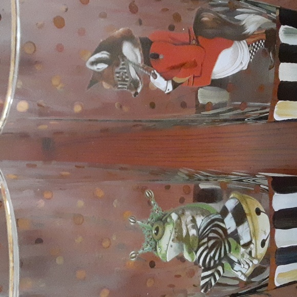 Euc! ๐๐ Mackenzie- childs, set of 4 glasses- NO FOX - Picture 3 of 4